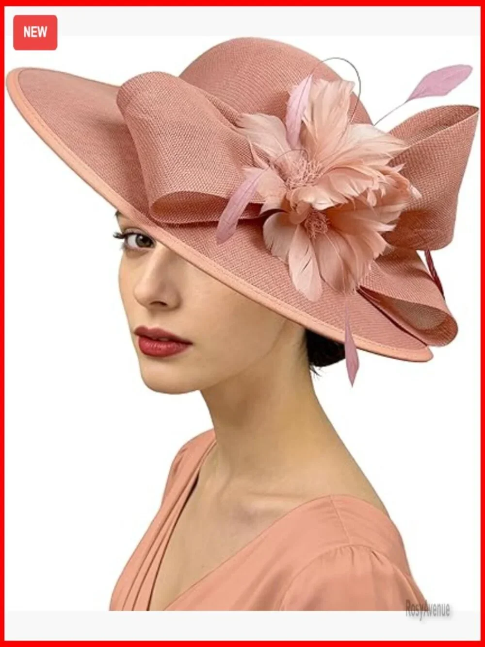 Vintage Linen Fascinator Hat for Derby Wedding Church Tea Party